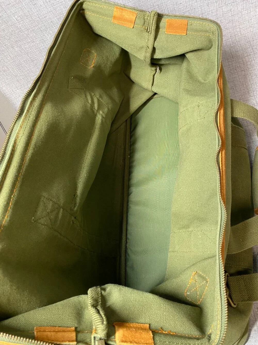 Vintage Eddie Bauer Duffle Bag for Travel Canvas Suede Duffel Bag Carry on Men